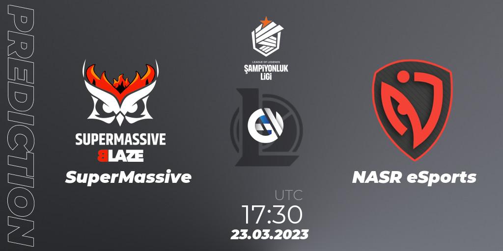 Prognose für das Spiel SuperMassive VS NASR eSports. 23.03.23. LoL - TCL Winter 2023 - Playoffs