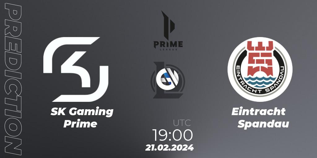 Prognose für das Spiel SK Gaming Prime VS Eintracht Spandau. 18.01.24. LoL - Prime League Spring 2024 - Group Stage