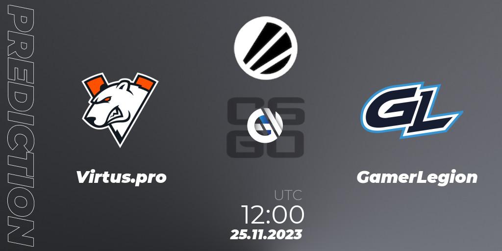 Prognose für das Spiel Virtus.pro VS GamerLegion. 25.11.23. CS2 (CS:GO) - ESL Challenger Jonköping 2023