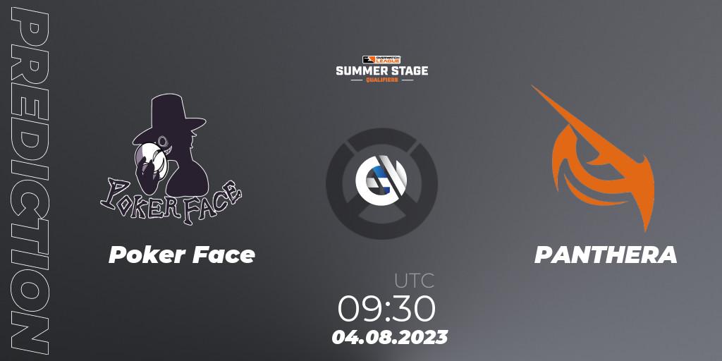 Prognose für das Spiel Poker Face VS PANTHERA. 04.08.23. Overwatch - Overwatch League 2023 - Summer Stage Qualifiers