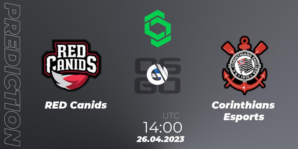 Prognose für das Spiel RED Canids VS Corinthians Esports. 26.04.23. CS2 (CS:GO) - CCT South America Series #7