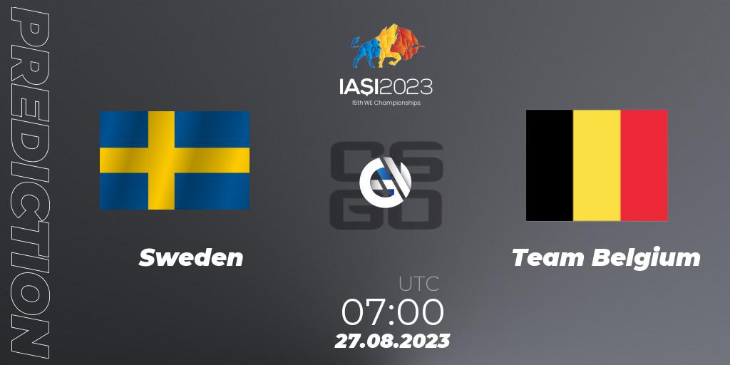 Prognose für das Spiel Sweden VS Team Belgium. 27.08.2023 at 21:00. Counter-Strike (CS2) - IESF World Esports Championship 2023