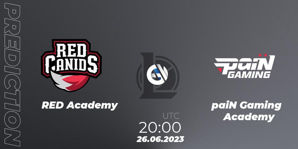Prognose für das Spiel RED Academy VS paiN Gaming Academy. 26.06.2023 at 20:00. LoL - CBLOL Academy Split 2 2023 - Group Stage