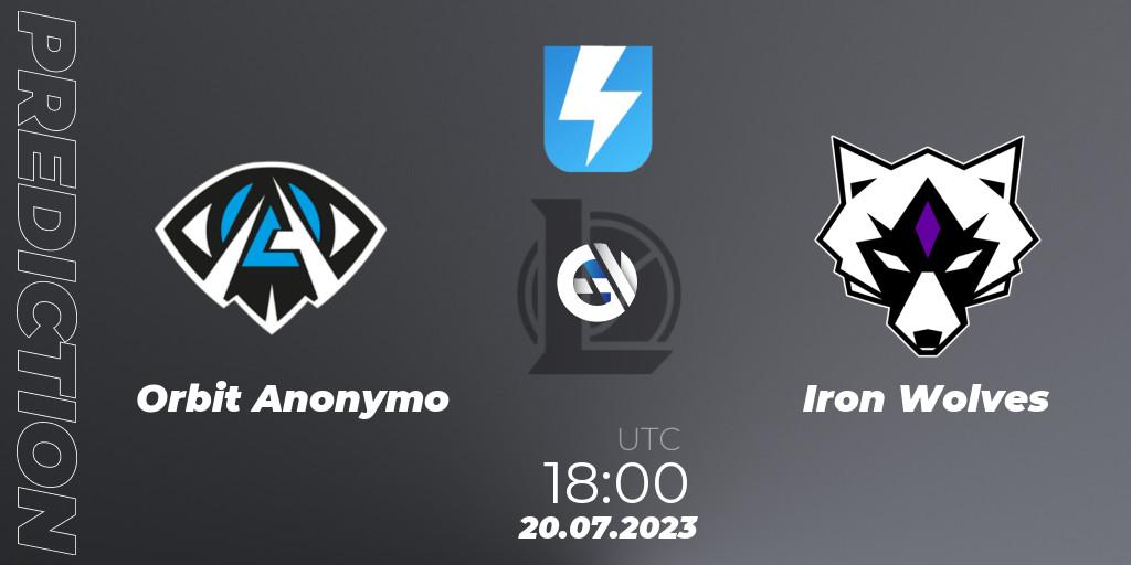 Prognose für das Spiel Anonymo Esports VS Iron Wolves. 20.06.2023 at 18:00. LoL - Ultraliga Season 10 2023 Regular Season