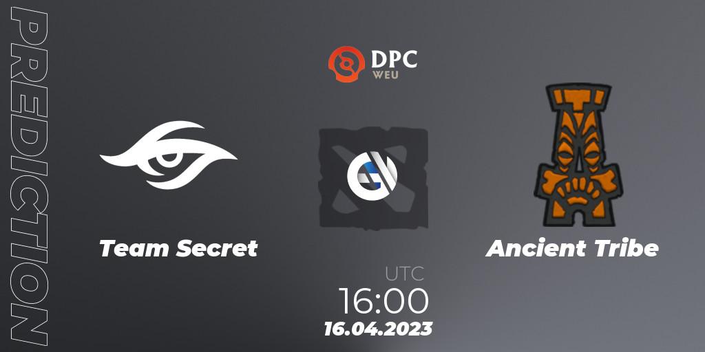 Prognose für das Spiel Team Secret VS Ancient Tribe. 16.04.23. Dota 2 - DPC 2023 Tour 2: WEU Division II (Lower)