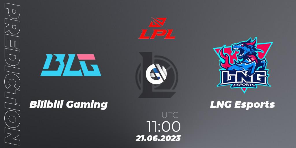 Prognose für das Spiel Bilibili Gaming VS LNG Esports. 21.06.2023 at 12:00. LoL - LPL Summer 2023 Regular Season