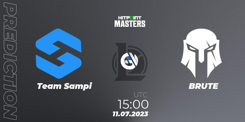 Prognose für das Spiel Team Sampi VS BRUTE. 11.07.23. LoL - Hitpoint Masters Summer 2023 - Group Stage