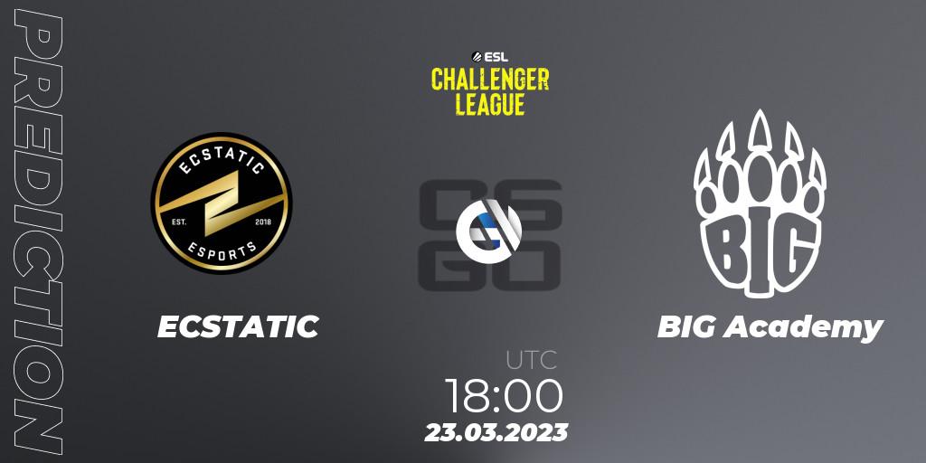 Prognose für das Spiel ECSTATIC VS BIG Academy. 23.03.23. CS2 (CS:GO) - ESL Challenger League Season 44 Relegation: Europe
