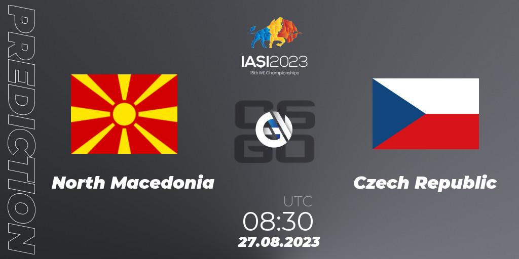 Prognose für das Spiel North Macedonia VS Czech Republic. 27.08.2023 at 12:50. Counter-Strike (CS2) - IESF World Esports Championship 2023