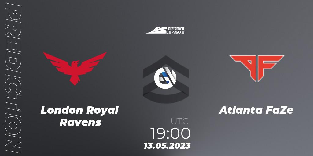 Prognose für das Spiel London Royal Ravens VS Atlanta FaZe. 13.05.2023 at 19:00. Call of Duty - Call of Duty League 2023: Stage 5 Major Qualifiers
