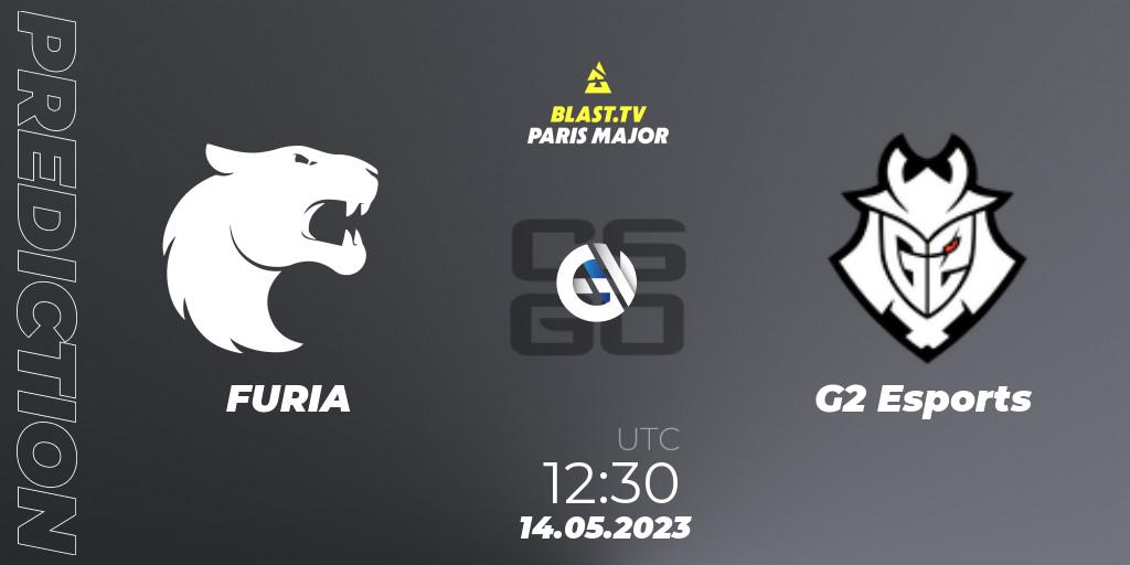 Prognose für das Spiel FURIA VS G2 Esports. 14.05.23. CS2 (CS:GO) - BLAST Paris Major 2023