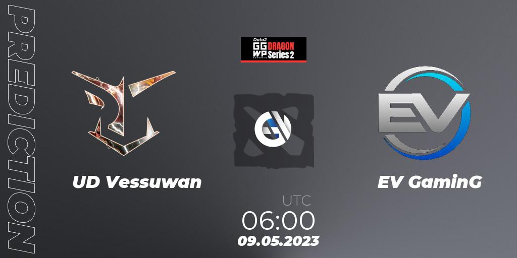 Prognose für das Spiel UD Vessuwan VS EV GaminG. 09.05.2023 at 06:06. Dota 2 - GGWP Dragon Series 2