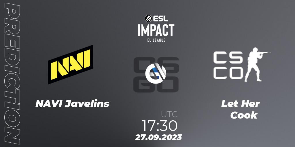 Prognose für das Spiel NAVI Javelins VS GamerLegion Prism. 27.09.23. CS2 (CS:GO) - ESL Impact League Season 4: European Division