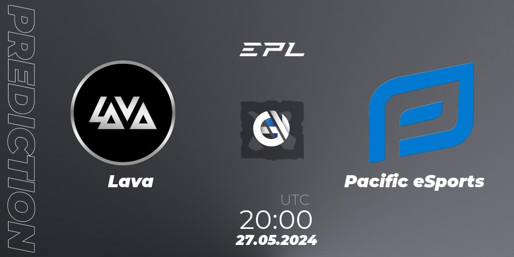 Prognose für das Spiel Lava VS Pacific eSports. 27.05.2024 at 20:00. Dota 2 - EPL World Series: America Season 11
