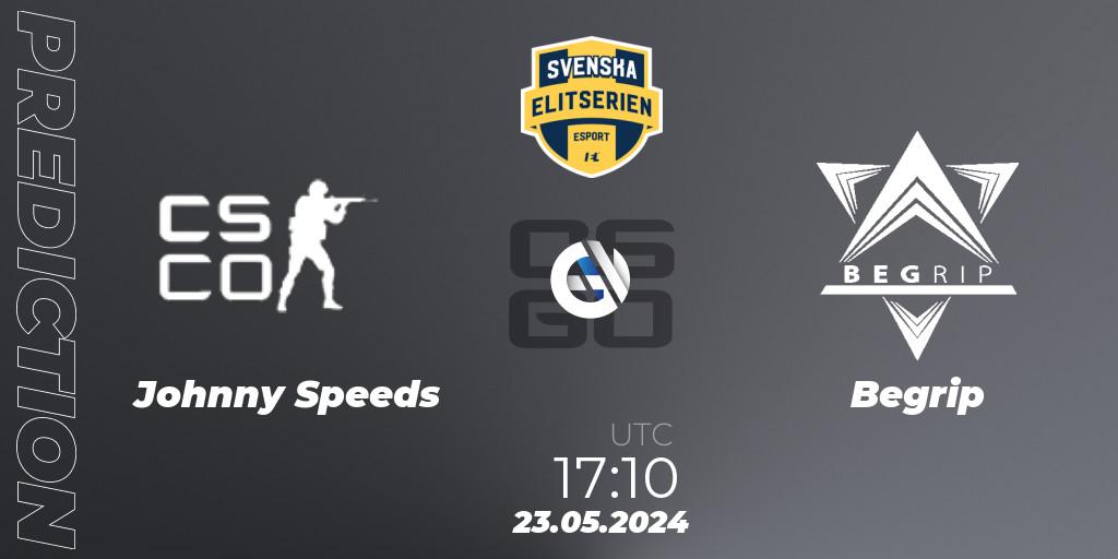 Prognose für das Spiel Johnny Speeds VS Begrip. 23.05.2024 at 17:10. Counter-Strike (CS2) - Svenska Elitserien Spring 2024