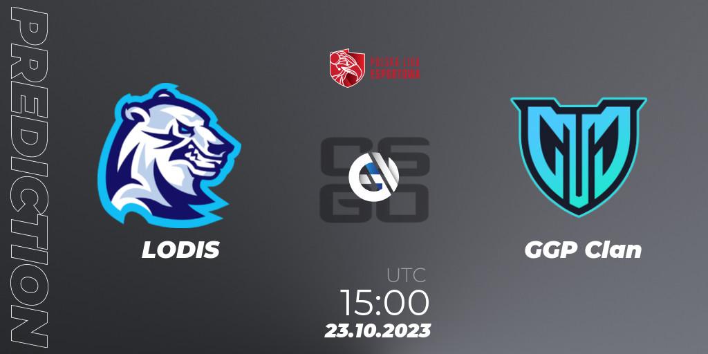 Prognose für das Spiel LODIS VS GGP Clan. 23.10.23. CS2 (CS:GO) - Polska Liga Esportowa 2023: Split #3