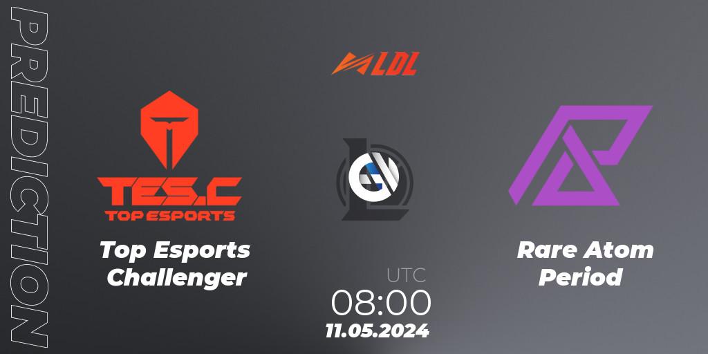 Prognose für das Spiel Top Esports Challenger VS Rare Atom Period. 11.05.2024 at 08:00. LoL - LDL 2024 - Stage 2