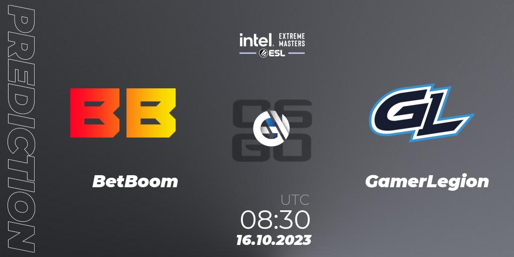 Prognose für das Spiel BetBoom VS GamerLegion. 16.10.23. CS2 (CS:GO) - IEM Sydney 2023