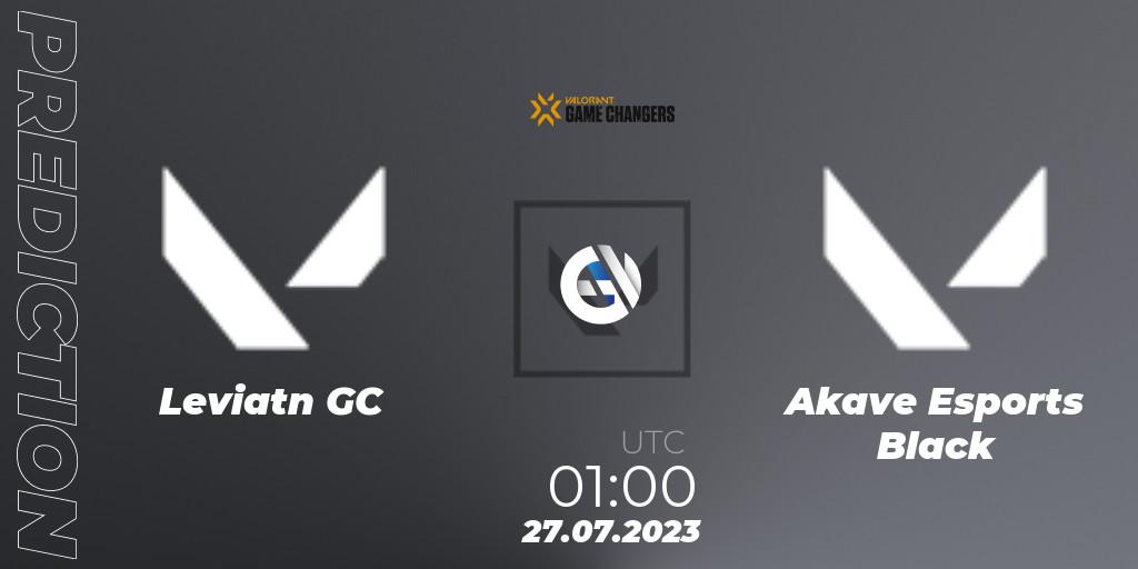 Prognose für das Spiel Leviatán GC VS Akave Esports Black. 27.07.2023 at 01:00. VALORANT - VCT 2023: Game Changers Latin America North