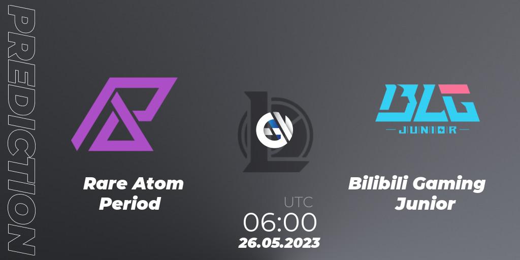 Prognose für das Spiel Rare Atom Period VS Bilibili Gaming Junior. 26.05.2023 at 06:00. LoL - LDL 2023 - Regular Season - Stage 3 Qualification