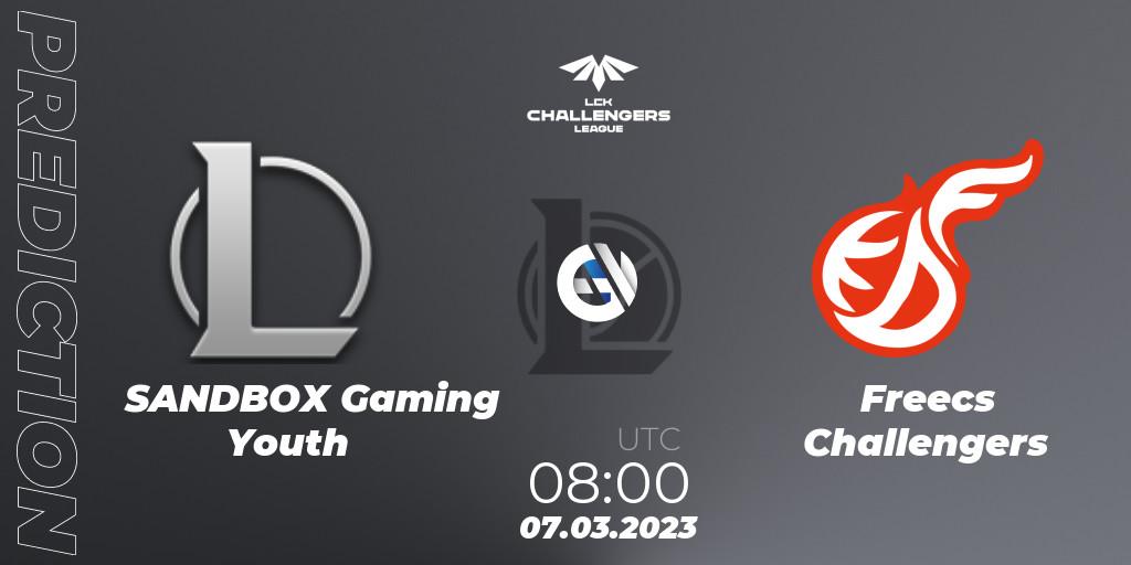 Prognose für das Spiel SANDBOX Gaming Youth VS Freecs Challengers. 07.03.23. LoL - LCK Challengers League 2023 Spring