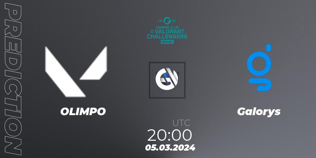 Prognose für das Spiel OLIMPO VS Galorys. 05.03.2024 at 23:00. VALORANT - VALORANT Challengers Brazil 2024: Split 1