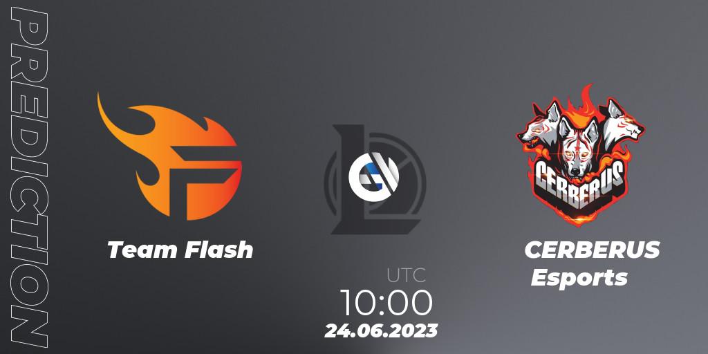 Prognose für das Spiel Team Flash VS CERBERUS Esports. 24.06.23. LoL - VCS Dusk 2023