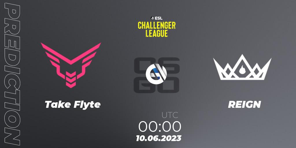Prognose für das Spiel Take Flyte VS REIGN. 10.06.23. CS2 (CS:GO) - ESL Challenger League Season 45 Relegation: North America