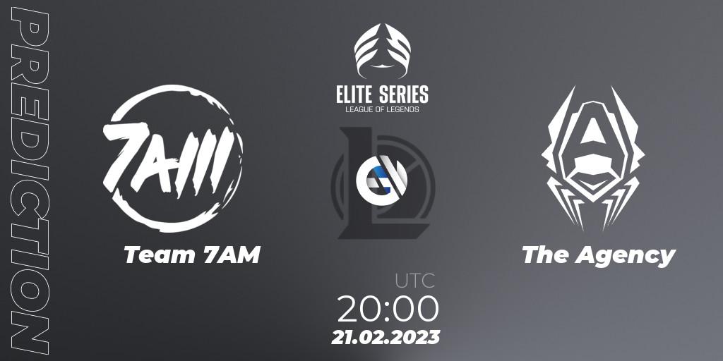 Prognose für das Spiel Team 7AM VS The Agency. 21.02.23. LoL - Elite Series Spring 2023 - Group Stage