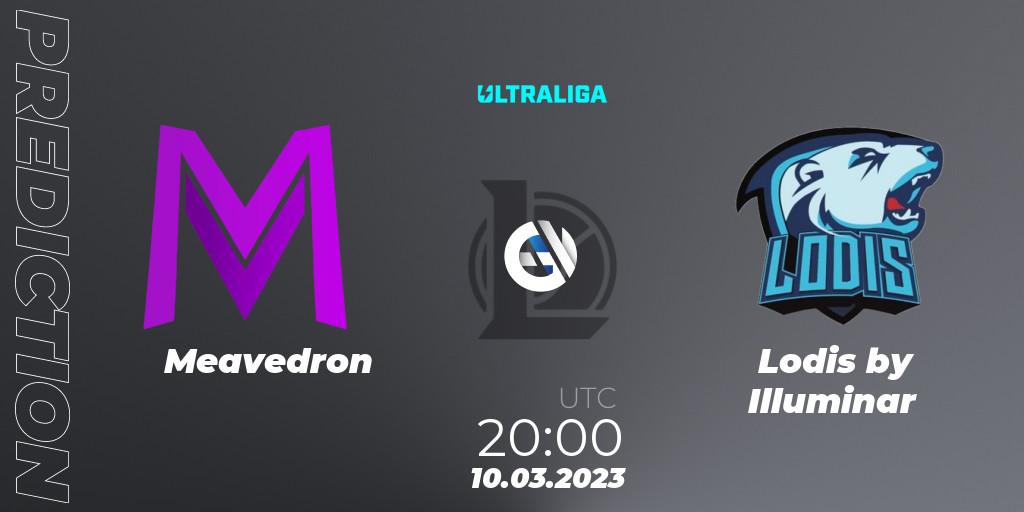 Prognose für das Spiel Meavedron VS Lodis by Illuminar. 10.03.2023 at 20:00. LoL - Ultraliga 2nd Division Season 6