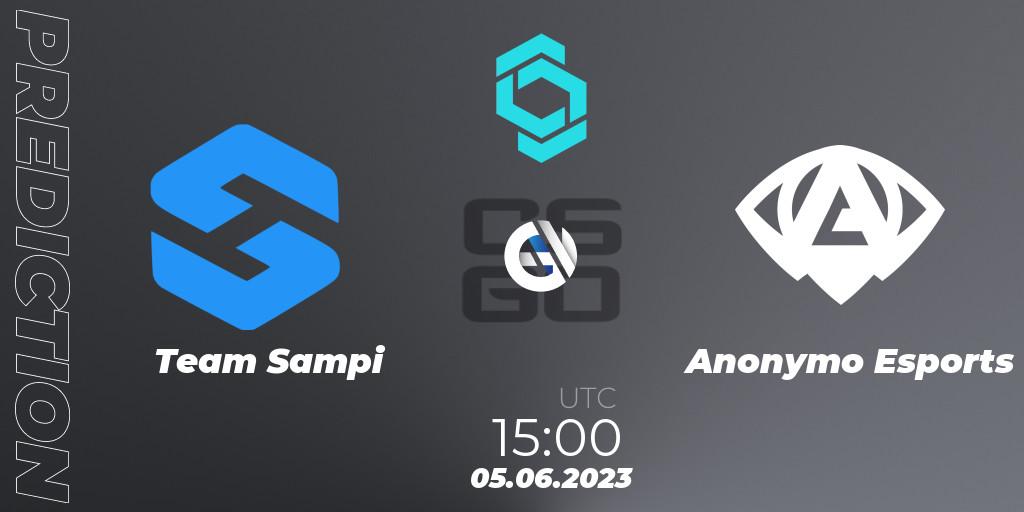 Prognose für das Spiel Team Sampi VS Anonymo Esports. 05.06.23. CS2 (CS:GO) - CCT North Europe Series 5
