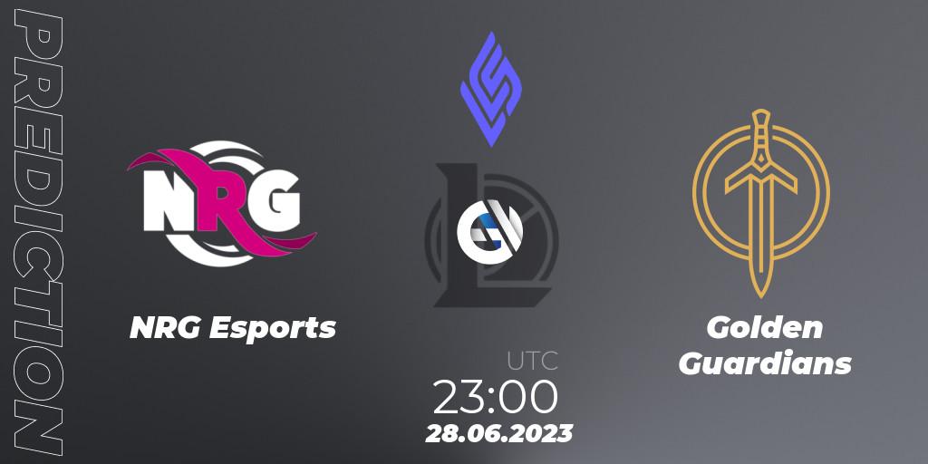 Prognose für das Spiel NRG Esports VS Golden Guardians. 28.06.23. LoL - LCS Summer 2023 - Group Stage