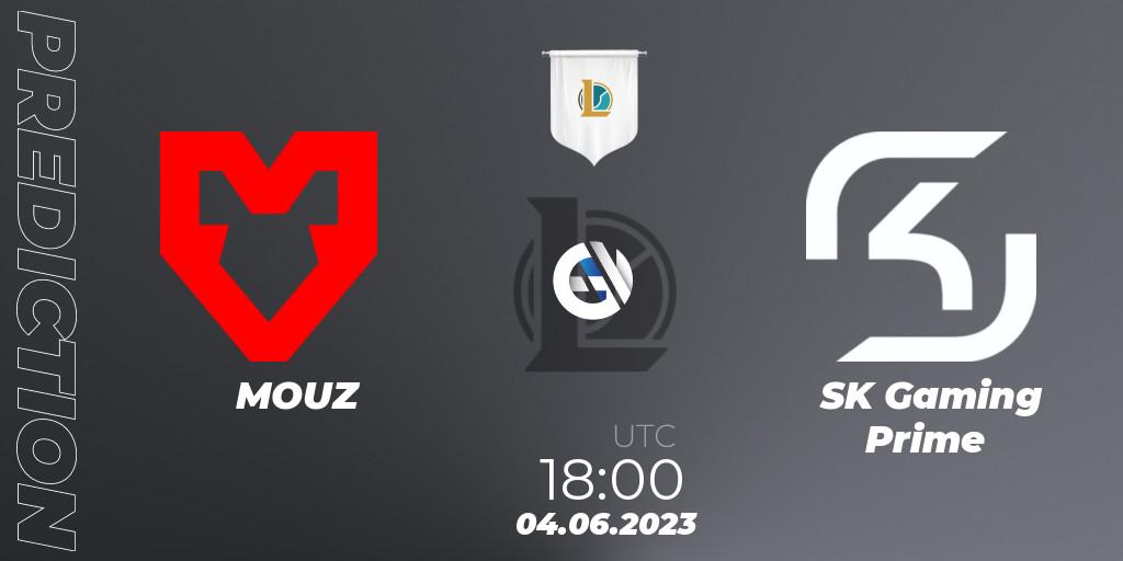 Prognose für das Spiel MOUZ VS SK Gaming Prime. 04.06.23. LoL - Prime League Summer 2023 - Group Stage
