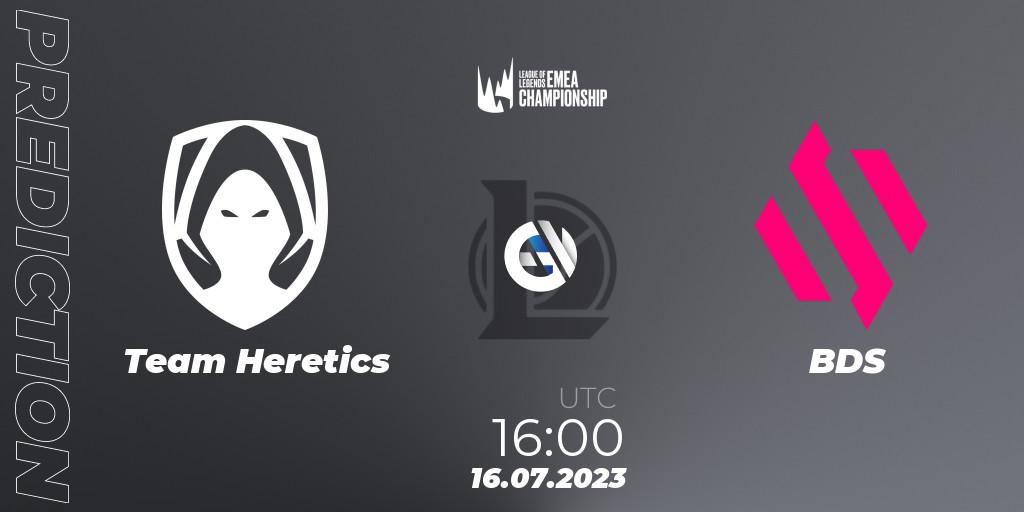 Prognose für das Spiel Team Heretics VS BDS. 16.07.2023 at 16:00. LoL - LEC Summer 2023 - Group Stage