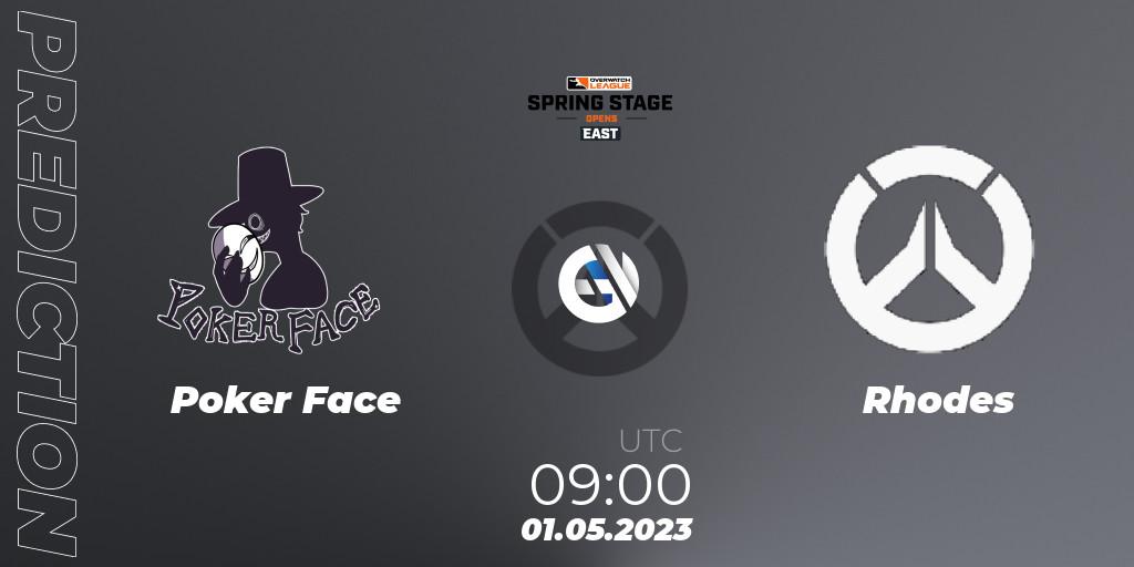 Prognose für das Spiel Poker Face VS Rhodes. 01.05.2023 at 09:00. Overwatch - Overwatch League 2023 - Spring Stage Opens