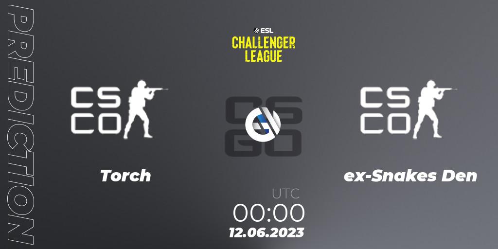 Prognose für das Spiel Torch VS ex-Snakes Den. 12.06.2023 at 00:00. Counter-Strike (CS2) - ESL Challenger League Season 45 Relegation: North America