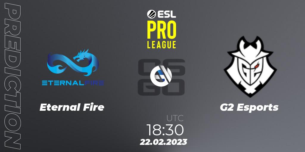 Prognose für das Spiel Eternal Fire VS G2 Esports. 22.02.23. CS2 (CS:GO) - ESL Pro League Season 17