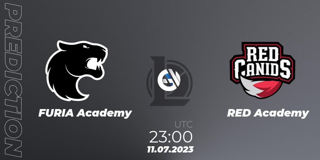 Prognose für das Spiel FURIA Academy VS RED Academy. 11.07.2023 at 23:00. LoL - CBLOL Academy Split 2 2023 - Group Stage