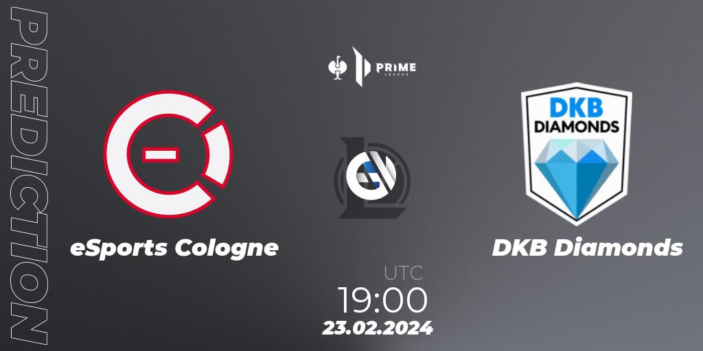 Prognose für das Spiel eSports Cologne VS DKB Diamonds. 23.02.24. LoL - Prime League 2nd Division