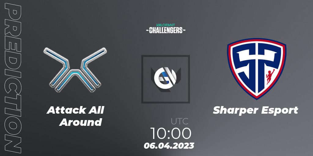 Prognose für das Spiel Attack All Around VS Sharper Esport. 06.04.2023 at 10:00. VALORANT - VALORANT Challengers 2023: Thailand Split 2