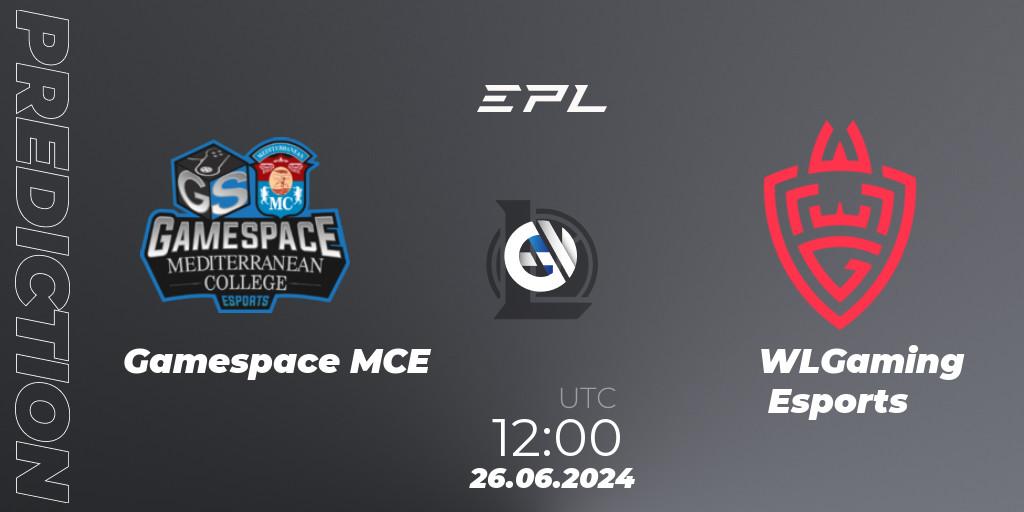 Prognose für das Spiel Gamespace MCE VS WLGaming Esports. 26.06.2024 at 12:00. LoL - European Pro League: Season 2