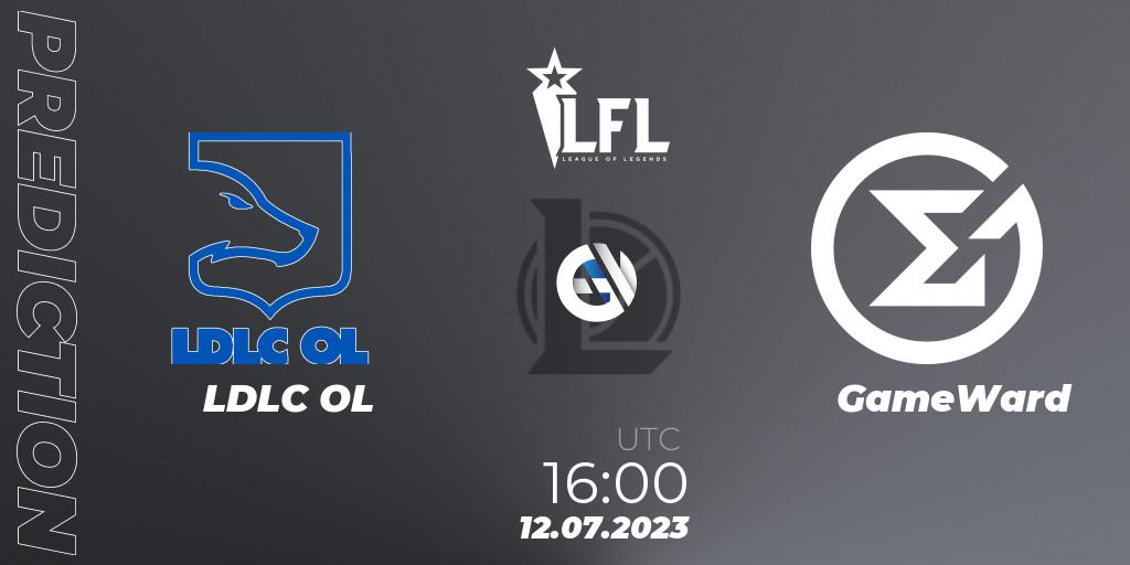 Prognose für das Spiel LDLC OL VS GameWard. 12.07.23. LoL - LFL Summer 2023 - Group Stage