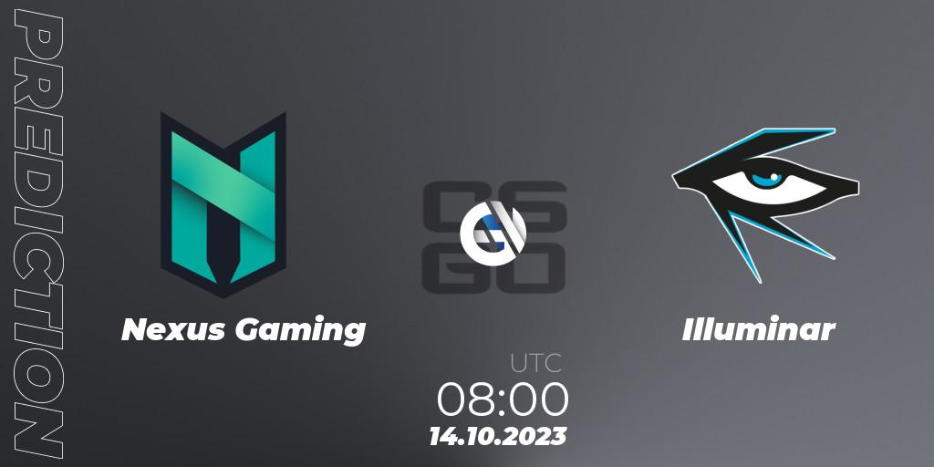 Prognose für das Spiel Nexus Gaming VS Illuminar. 14.10.23. CS2 (CS:GO) - European Pro League Season 11: Division 2