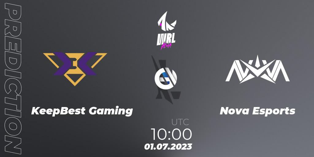 Prognose für das Spiel KeepBest Gaming VS Nova Esports. 01.07.2023 at 10:00. Wild Rift - WRL Asia 2023 - Season 1 - Playoffs