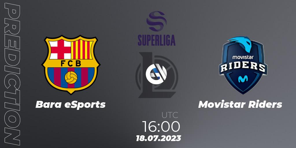 Prognose für das Spiel Barça eSports VS Movistar Riders. 20.06.2023 at 20:15. LoL - Superliga Summer 2023 - Group Stage