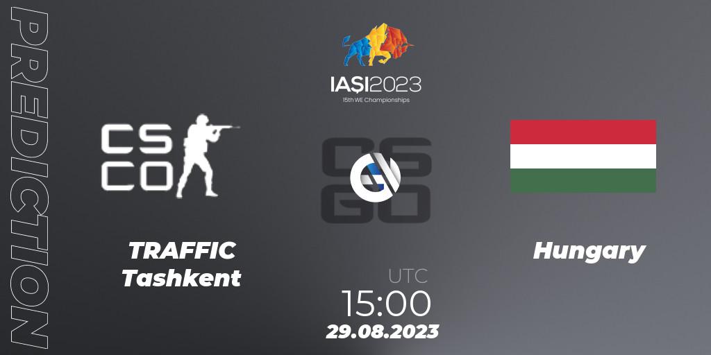 Prognose für das Spiel TRAFFIC Tashkent VS Hungary. 29.08.2023 at 18:20. Counter-Strike (CS2) - IESF World Esports Championship 2023