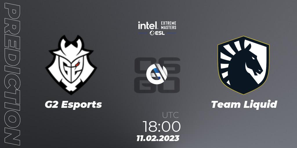 Prognose für das Spiel G2 Esports VS Team Liquid. 11.02.23. CS2 (CS:GO) - IEM Katowice 2023