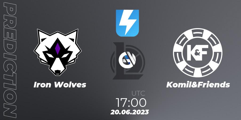Prognose für das Spiel Iron Wolves VS Komil&Friends. 05.07.23. LoL - Ultraliga Season 10 2023 Regular Season