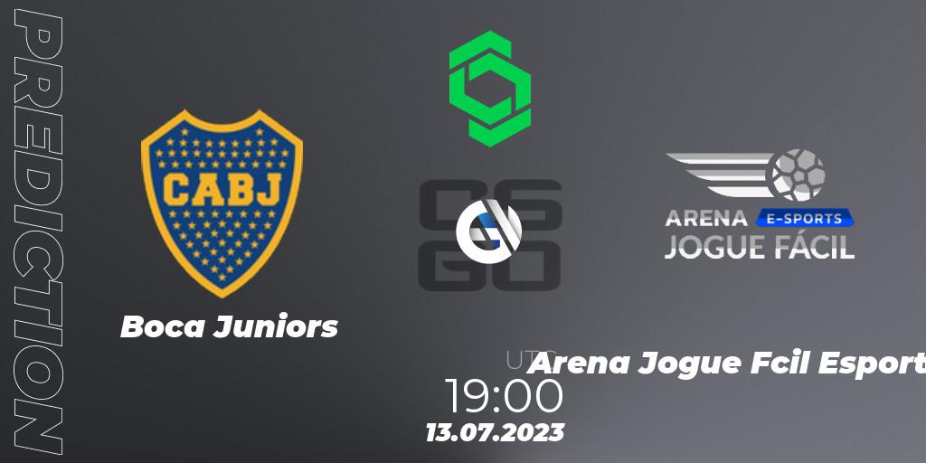 Prognose für das Spiel Boca Juniors VS Arena Jogue Fácil Esports. 13.07.2023 at 19:30. Counter-Strike (CS2) - CCT South America Series #8