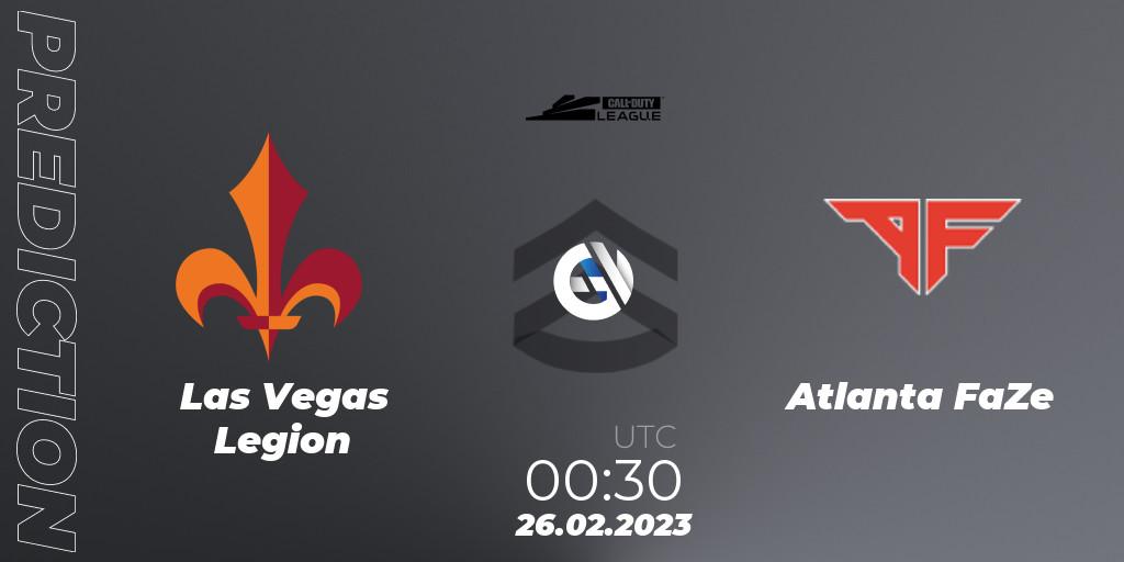 Prognose für das Spiel Las Vegas Legion VS Atlanta FaZe. 26.02.2023 at 00:30. Call of Duty - Call of Duty League 2023: Stage 3 Major Qualifiers